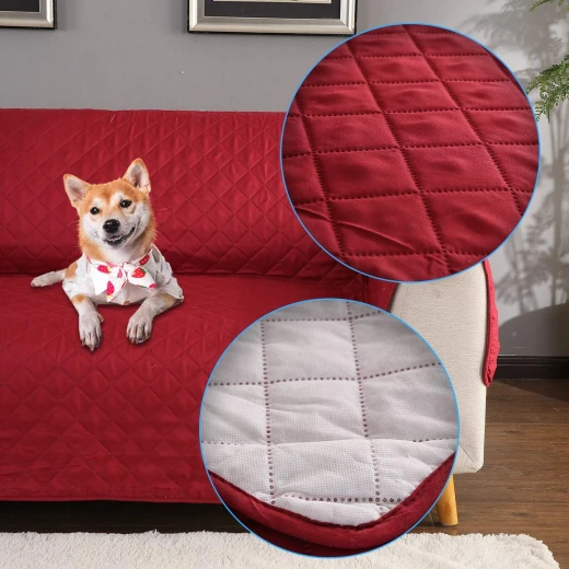 Nova home sure fit sofa protector 7 seats burgundy - Nova Home - Image 4