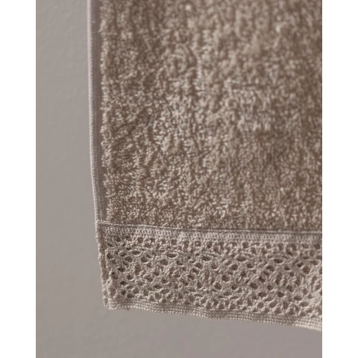 Madame Coco Angelique Face Towel, Dark Beige - Madame COCO - Image 4
