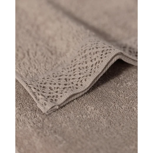 Madame Coco Angelique Face Towel, Dark Beige - Madame COCO - Image 2