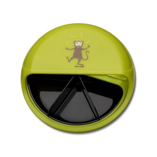 Carl Oscar BIG SnackDISC™ 5-chamber rotating snack container Lime - Carl Oscar - Image 2