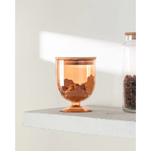Madame Coco Marion Storage Container with Wooden Lid 900ml Madame Coco Marion Storage Container with Wooden Lid 900ml