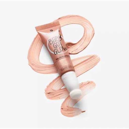 Essence Baby Got Glow Liquid Highlighter Bronze Finish 30ml Luminous Makeup for Cheeks - Essence - Image 2