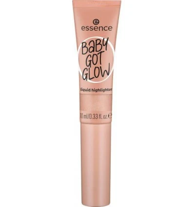 Essence Baby Got Glow Liquid Highlighter Bronze Finish 30ml Luminous Makeup for Cheeks