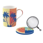Easy Life Bahia 350ml Mug with Infuser & Lid in Box - Multicolored - Easy Life