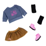 Our Generation –Graphic Top & Embellished Skirt Outfit for 46cm DollsToys for Kids Ages 3 & Up - Our Generation