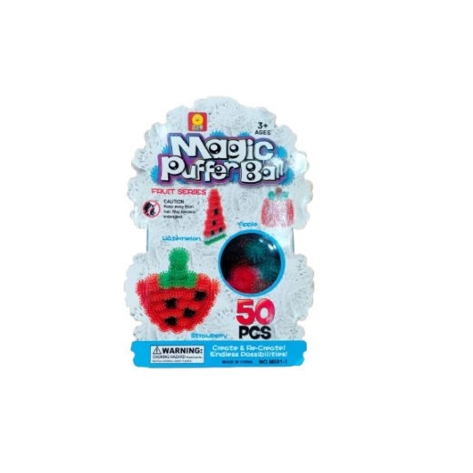 Magic Puffer Ball, Fruit Series, 50 Pieces Magic Puffer Ball, Fruit Series, 50 Pieces