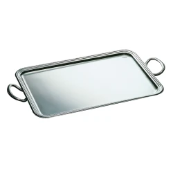 Mepra Palace Tray Dia 50x34cm With Handle Stainless Steel