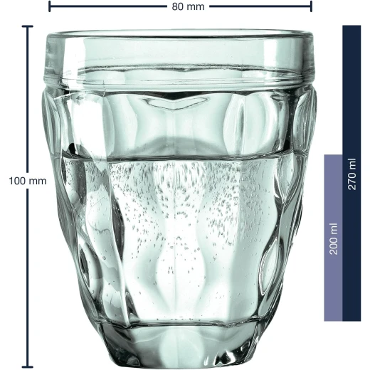 Leonardo Brindisi Tumbler 270ml Green Set of 6, Exclusive High-Quality Glassware, Elegant Design for Water, Juice, and Soft Drinks, Dishwasher Safe, Premium and Durable Drinkware - Leonardo - Image 2
