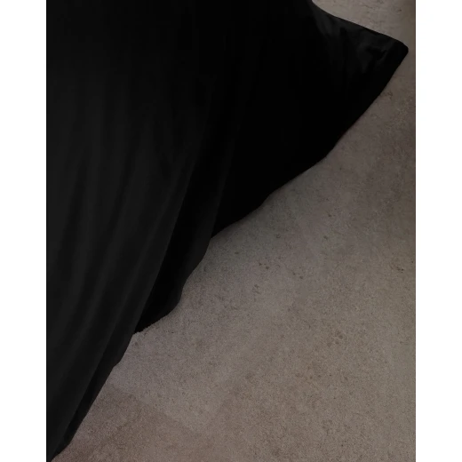 Madame COCO Manon Double Duvet Cover, 100% Cotton Ranforce, Plain Black, 200x220 cm, Timeless Collection, Made in Turkey - Madame COCO - Image 5