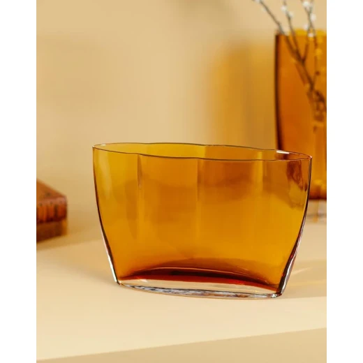 مزهرية زجاجية يدوية الصنع ليس أورّ – 28×19 سم من مادام كوكو