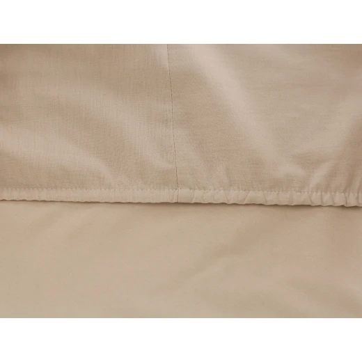 Manon Single 100% Cotton Ranforce Fitted Sheet Stone, Elastic Edges, Soft & Breathable, 100x200 cm - Madame COCO - Image 3