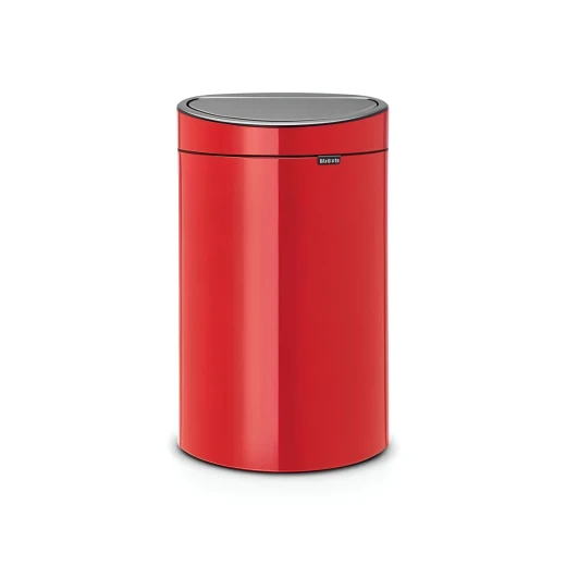 Brabantia Touch Bin Oval 40 Liter , Passion Red, Bold Design with Effortless Soft-Touch Opening Brabantia Touch Bin Oval 40 Liter , Passion Red, Bold Design with Effortless Soft-Touch Opening