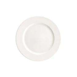Bonna Loop Flat Plate 27cm White Porcelain Dinnerware