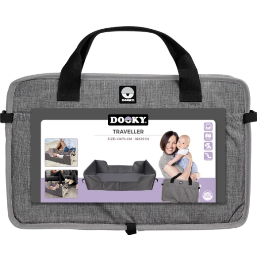 Dooky Traveller Baby Travel Mattress - Grey Melange - Portable & Compact - Dooky - Image 3
