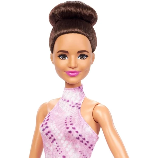 Mattel Barbie Ice Skater Fashion Doll with Pink Outfit and Ice Skates for Imaginative Play - Barbie - Image 3