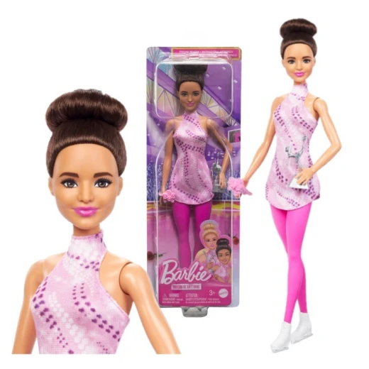 Mattel Barbie Ice Skater Fashion Doll with Pink Outfit and Ice Skates for Imaginative Play Mattel Barbie Ice Skater Fashion Doll with Pink Outfit and Ice Skates for Imaginative Play