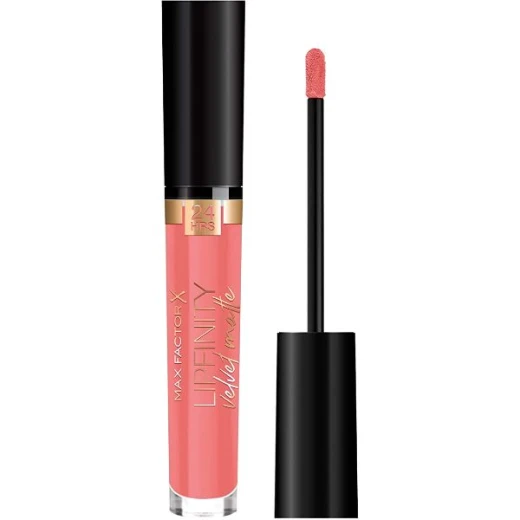 Max Factor Lipfinity Velvet Matte Liquid Lipstick Cool Coral Long Lasting Makeup Nourishing Formula