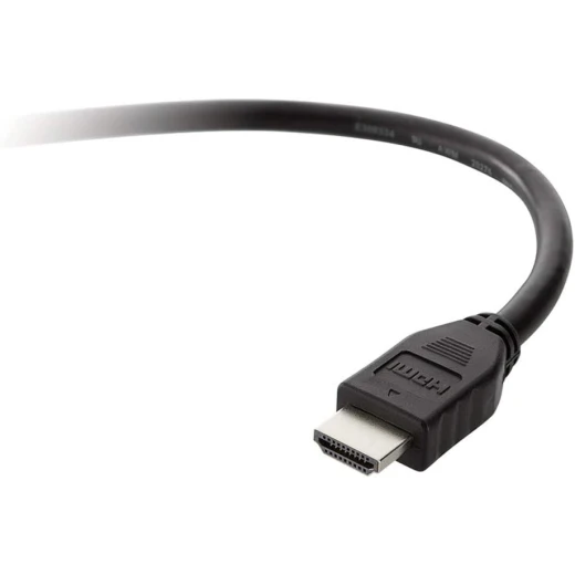 كابل صوت وفيديو HDMI قياسي من بيلكين متوافق مع دقة 4K/Ultra HD، دقة Full HD (1080p)، مثالي لأجهزة التلفزيون عالية الدقة، ووحدات التحكم في الألعاب، ومشغل الأقراص المضغوطة/أقراص DVD، ومشغل أقراص بلو راي، بطول 3 أمتار - بيلكين - Image 2