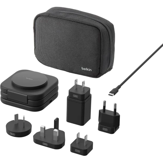 Belkin Fast Charge Pro Foldable Qi2-Certified Wireless Charger 3-in-1 Magnetic Charging Travel Pad 15W - MagSafe-Compatible Portable Charger for iPhone 16/iPhone 15/iPhone 14, Apple Watch 10, AirPods - Belkin - Image 4