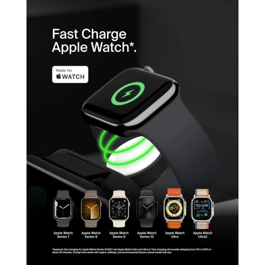 Belkin Fast Charge Pro Foldable Qi2-Certified Wireless Charger 3-in-1 Magnetic Charging Travel Pad 15W - MagSafe-Compatible Portable Charger for iPhone 16/iPhone 15/iPhone 14, Apple Watch 10, AirPods - Belkin - Image 8