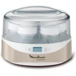 Moulinex Yogurteo Yogurt Maker - 7-Pot Champagne Metallic - Easy Homemade Yogurt - MOULINEX