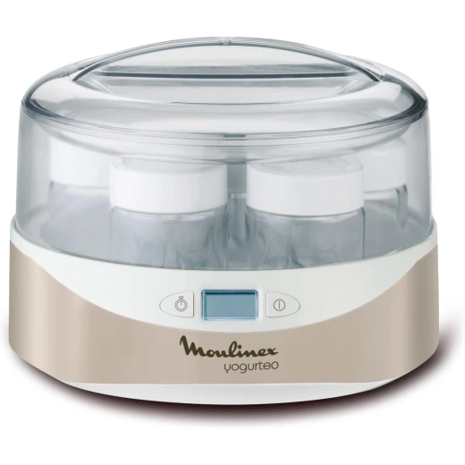 Moulinex Yogurteo Yogurt Maker - 7-Pot Champagne Metallic - Easy Homemade Yogurt Moulinex Yogurteo Yogurt Maker - 7-Pot Champagne Metallic - Easy Homemade Yogurt