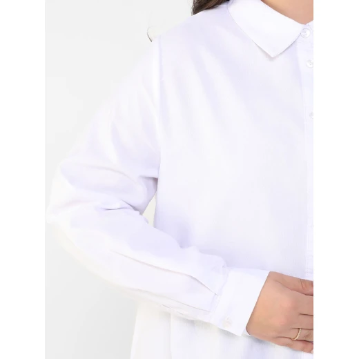 Elegant Women’s White Button-Down Shirt – Size 46, Comfortable Fabric, Classic Design, Perfect for Work, Daily Outings, and Stylish Modern Looks with High-Quality Finish - Lolo shop fashion - Image 5