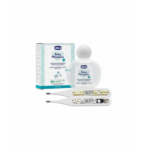 Chicco Baby Care Bundle – Digy Baby+ 3-in-1 Digital Thermometer & Baby Moments Eau De Cologne 100ml - Chicco - Image 4