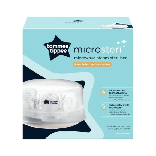 Tommee Tippee Microwave Baby Bottle Sterilizer, Fast Sterilization, BPA Free - Tommee Tippee - Image 4