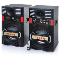 مكبر صوت مضخم الصوت تايجر TG 11500 أسود، جهير قوي، نظام صوتي للمسرح المنزلي