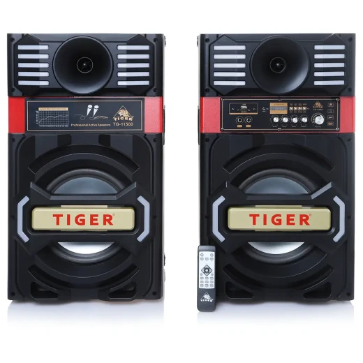 مكبر صوت مضخم الصوت تايجر TG 11500 أسود، جهير قوي، نظام صوتي للمسرح المنزلي - تايجر - Image 2