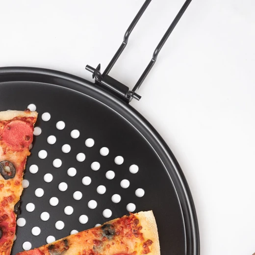 Karaca Debra Pizza Cooking Pan Metal 36cm Non-Stick Dishwasher Safe Cookware - karaca - Image 6