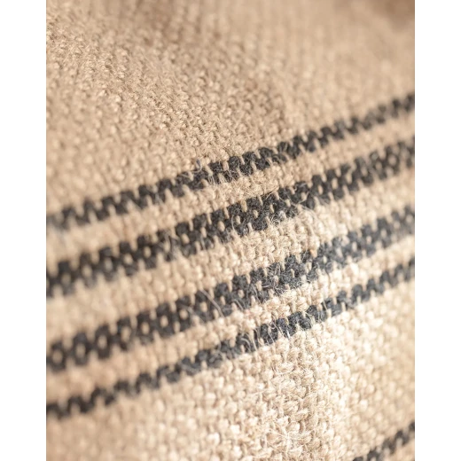 Madame Coco Eze Jute Throw Pillow Cover, Natural and Black, 45x45 cm - Madame COCO - Image 5
