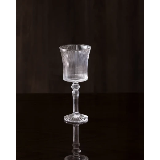 Madame Coco Paris Glasses Set of 4 Clear Elegant Design Perfect for Serving Drinks 265ml Capacity Ideal for Parties and Everyday Use