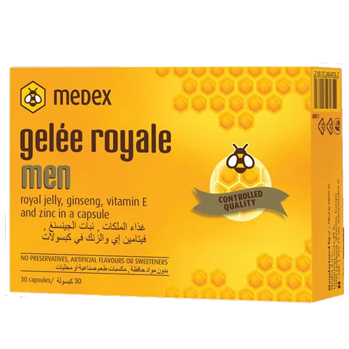 ميدكس رويال جيلي للرجال 30 كبسولة مكمل غذائي لتعزيز المناعة والحيوية ميدكس رويال جيلي للرجال 30 كبسولة مكمل غذائي لتعزيز المناعة والحيوية