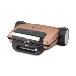Korkmaz Toaster Rose Gold 1800W, 6 Slice Capacity, fast toast and sandwich maker with non-stick plates, easy cleaning, stylish and durable design, ideal for everyday home use - Korkmaz
