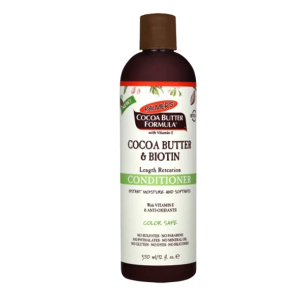 Palmer’s Cocoa Butter & Biotin Conditioner 350ml – Nourishing Conditioner for Dry and Damaged Hair, Hydrates Deeply, Strengthens Hair, Adds Softness and Shine, Ideal for Daily Use. - Palmer's