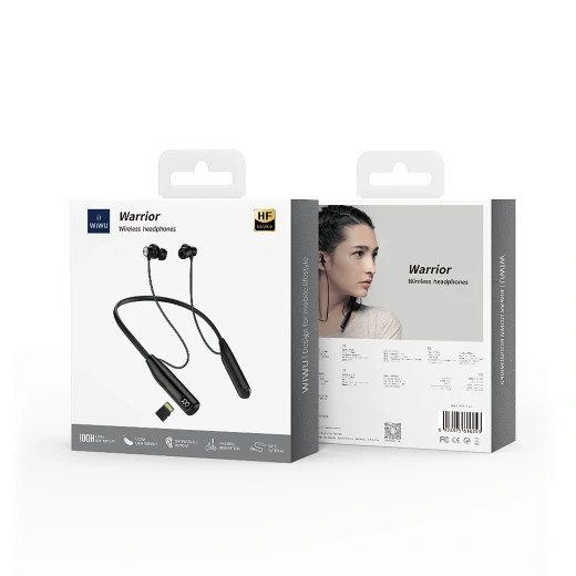 Wiwu Wireless Neckband Headset: Sweat-proof, Magnetic Earphone for Sports