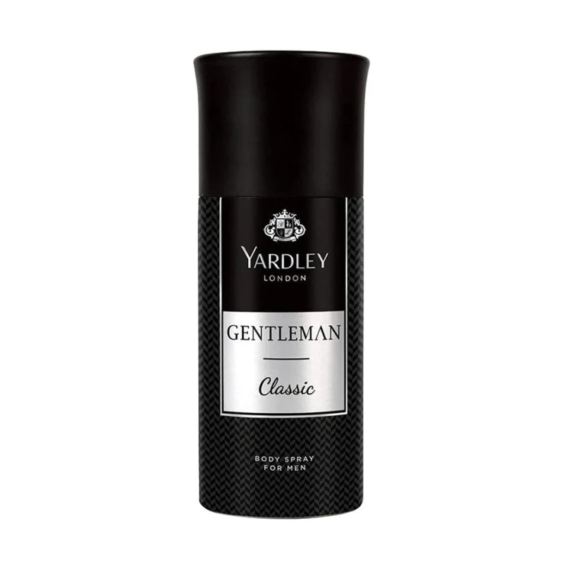 Yardley Gentleman Deodorant Spray 150ml, Long-Lasting Fragrance, Men's Body Odor Protection - Yardley London
