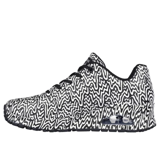 Skechers Street x Jen Stark Women's Uno White 37 Sneakers Featuring Artist's Signature Drip Design, Air-Cooled Memory Foam Insole, and Visible Skech-Air Midsole for Stylish Comfort - Skechers - Image 5
