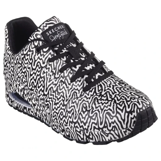 Skechers Street x Jen Stark Women's Uno White 37 Sneakers Featuring Artist's Signature Drip Design, Air-Cooled Memory Foam Insole, and Visible Skech-Air Midsole for Stylish Comfort - Skechers - Image 8