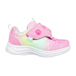 Skechers Girls' Infant Glimmer Kicks Pink Glitter Sneakers With Skech Pets Design Featuring Sound Activated Lights Size 25 For Toddlers And Babies