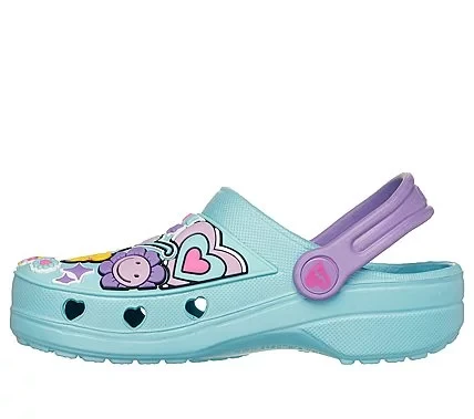 Skechers Girls' Heart Charmer 2.0 Clog Shoes Turquoise Size 30 Lightweight Comfortable Perforated EVA Upper Convertible Heel Strap Perfect for Sunny Days and Vibin' Friends Fun - Skechers - Image 4