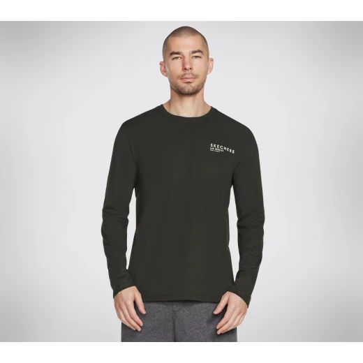 Skechers Scout Men's Long Sleeve Tee Olive XL Relaxed Fit 100% Cotton Breathable Fabric Durable Design Casual Wear Perfect for Everyday Comfort and Style Skechers Scout Men's Long Sleeve Tee Olive XL Relaxed Fit 100% Cotton Breathable Fabric Durable Design Casual Wear Perfect for Everyday Comfort and Style