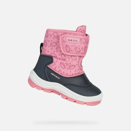 Geox Flanfil ABX Baby Waterproof Ankle Boots Black Penguin Print 22 - Geox - Image 2