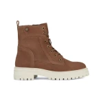 Geox Iridea Woman's Brown Leather Breathable Shoes Size 40 EU with Waterproof Membrane for All Day Comfort and Easy Exchange at Geox Stores - Geox