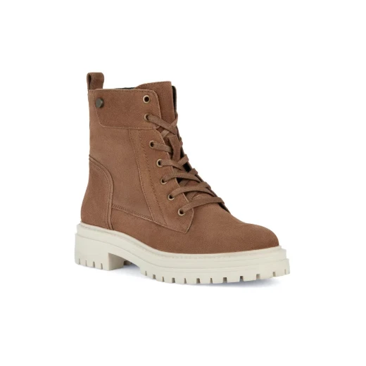 Geox Iridea Woman's Brown Leather Breathable Shoes Size 40 EU with Waterproof Membrane for All Day Comfort and Easy Exchange at Geox Stores - Geox - Image 3