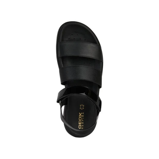 Geox XAND 2.1S Woman's Platform Sandal Black Patent Leather Effect Nappa Upper Breathable Comfort City Travel Summer Footwear Size 37 Lightweight Modern Design - Geox - Image 7