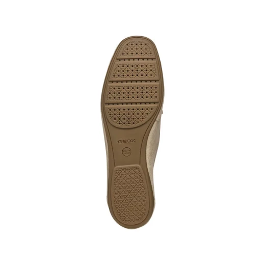 Annytah Moc Women's Loafers in Light Gold Shiny Suede with a Timeless Aesthetic, Breathable Design, and Size 37 for Warm Weather. D46BMA.000MA.C2012 - Image 10