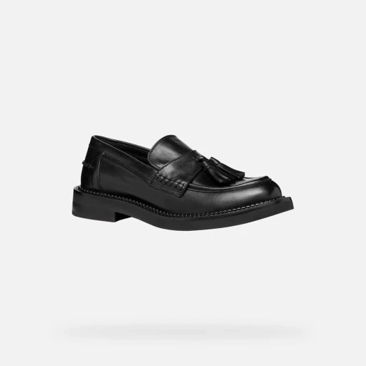 Serilda Woman Loafer Leather Tassel Black Size 36 Comfortable Breathable - Image 12